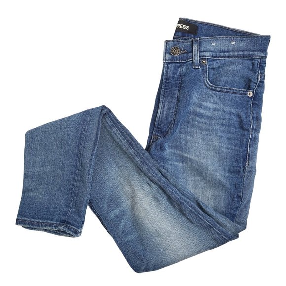 Express Denim - Express Light Wash High Rise Skinny Jeans Size 4